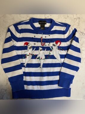 Alex Stevens Kids Ugly Christmas Shark Sweater - Size 6